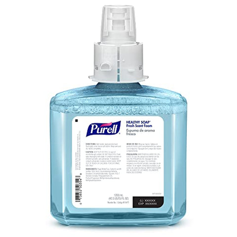 Purell - PURELL Sabonete Líquido Espuma, Fragrância Fresca, Recarga de 1200 mL para Dispensador Automático de Sabonete PURELL ES6 (Pacote com 2) – Fabricado pela GOJO, Inc
