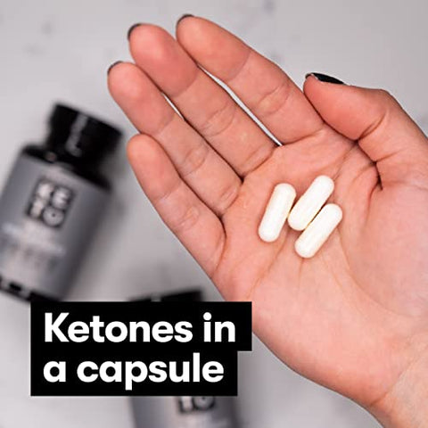 Cápsulas de Cetonas Exógenas Perfect Keto, Sal de BHB Livre de Glúten para a Cetose – 60 cápsulas