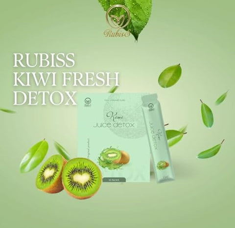 Generic - Combo RubisS Detox Sabor Kiwi (12 pacotes + 1 caixa de Cookies de Cereais), médio, verde – RubisS Detox Combo Genérico