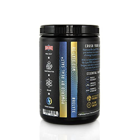 Re-Lyte Mistura para Bebida Pré-Treino, Limonada de Mirtilo, 450g - REDMOND