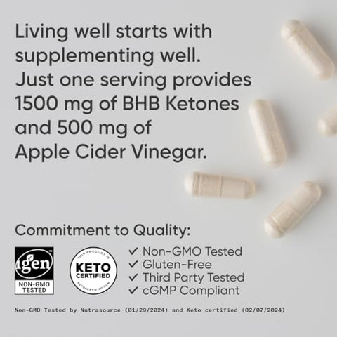 Keto Plus ACV Capsules – Suporte para dieta com 500mg de Vinagre de Maçã - Sports Research