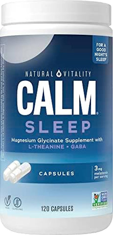 Calm Sleep – Suplemento de Magnésio e Melatonina para uma Noite Tranquila  Natural Vitality - Natural Vitality