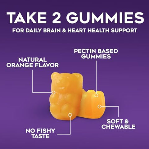 Nature's Choice - Gomas de Ômega 3 de Óleo de Peixe – Vitaminas de Goma de Ômega 3 de Força Tripla com Alta Absorção de EPA