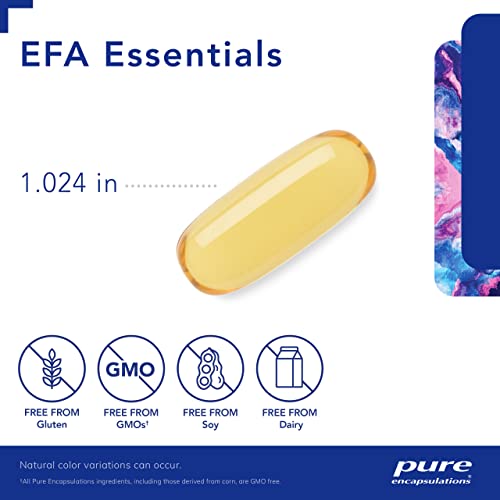 EFA Essentials | Óleo de Peixe e Óleo de Borragem em Forma de Triglicerídeos | 120 Cápsulas Softgel - Pure Encapsulations