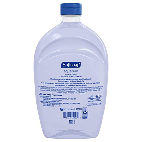Softsoap - Recarga de Sabonete Líquido para as Mãos SOFTSOAP, Aquário, a Granel, Comercial, 300 ml Total (50 ml|Caixa com 6)