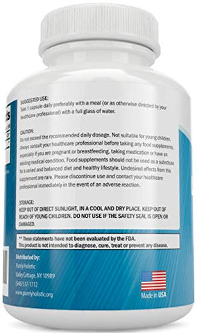 L-Theanine 200mg (Dupla Potência), 180 Cápsulas Veganas, 6 Meses de Fornecimento, Não Transgênico - Purely Holistic
