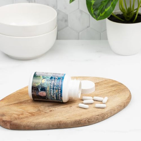 BOB'S BEST - Bobs Best Coral Calcium Supreme I – Cálcio de Coral Marinho Puro 100%, 74 Minerais Traços I 90 Cápsulas, Embalagem de 1 – Marca Bobs Best