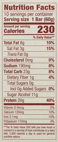 thinkThin - Think! Barras de Proteína – Snacks de Alta Proteína, Sem Glúten, Sem Açúcar, Barra Energética com Proteína Isolada do Soro do Leite, Sabor Brownie Crocante, Barras Nutricionais Sem Adoçantes Artificiais, 2.1 Oz (10 g)