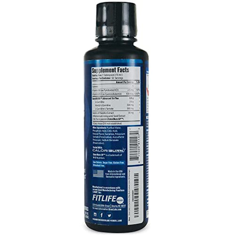 SIRENLABS - Siren Labs L-Carnitine Elite Burn – Queimador de Gordura e Ativador de Metabolismo – Suporte para Perda de Peso – Aumenta Energia – Livre de Estimulantes – Limão Limão 3000mg