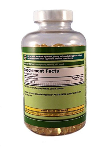 KIRKLAND - Vitamina E 400 UI 500 Softgels – Suporte à Imunidade Saudável – Marca em Destaque