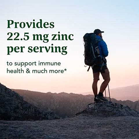 Zinc – Suplemento de Suporte Imunológico – Alta Potência de Zinco Fermentado com Mistura de Alimentos Nutritivos – Vegano, Não-OGM, Sem Glúten e Kosher – Feito sem 9 Alimentos - MegaFood