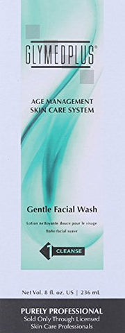 Gentle Facial Wash 8oz (236ml) – Limpador Facial Suave para o Gerenciamento da Idade - GlyMed Plus