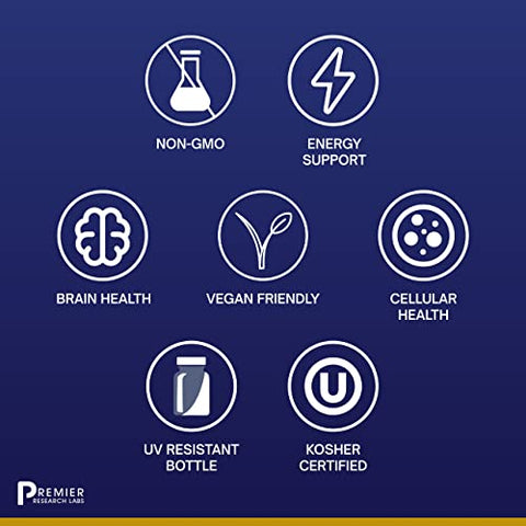 Complete B: Suplemento de Complexo de Vitamina B para Saúde Ótima | Vitamina B com Biotina | 9 Vitaminas B Ativas | para Fígado, Energia | Marca Premier Research Labs - Premier Research Labs