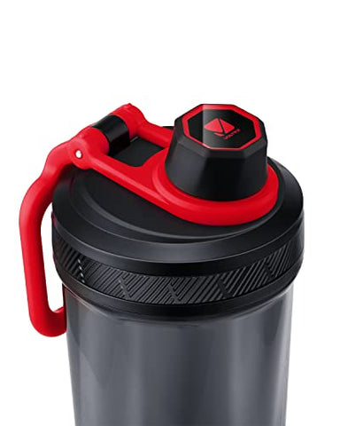 Garrafa Shaker Recarregável USB C de Gallium, Mixer Elétrico para Shake de Proteína, Copo para Shake de Proteína e Substituto de Refeição, Livre de BPA, Feito com Tritan, 24oz (700ml), Vermelho - VOLTRX