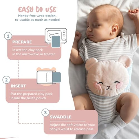 Oli-Melo - Envoltório Aquecido para Barriga de Bebê – Alívio de Cólicas – Marca Baby Wrap