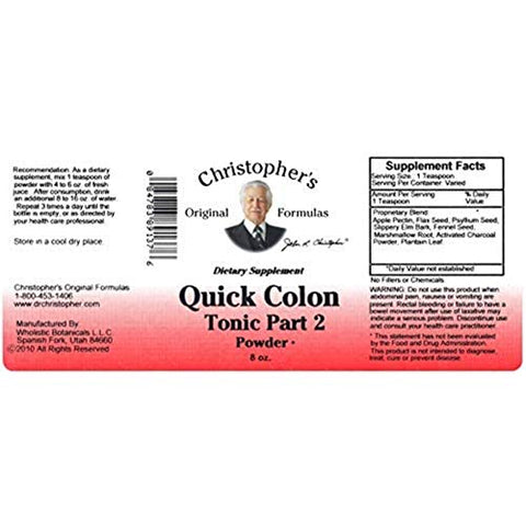 Dr. Christopher's - Dr. CHRISTOPHER’S, Pó de Desintoxicação Rápida do Cólon Cleanse – 8 oz (227 g)