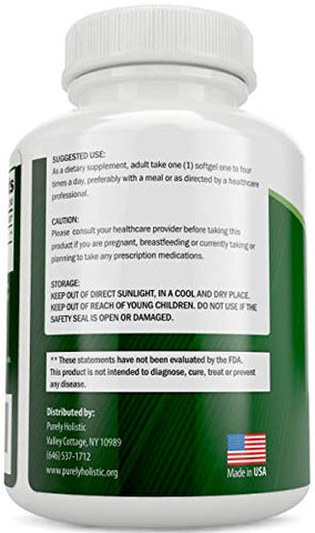 CoQ10 100mg – 240 SoftGels – 8 Meses de Fornecimento – Suplemento Ubiquinona Coenzima Q10 – com Azeite de Oliva Orgânico – Livre de Soja – Co Q 10 – Fabricado nos EUA - Purely Holistic