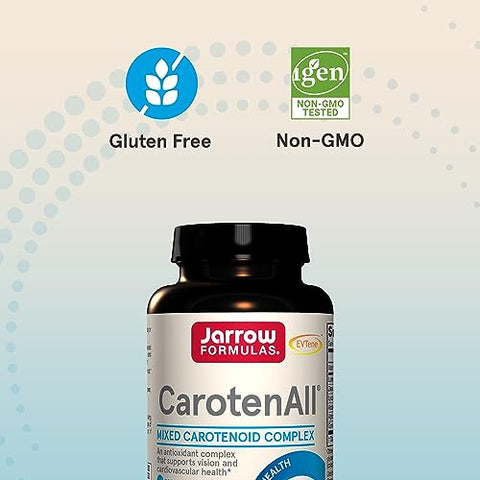 CarotenAll – Suporte Antioxidante para Visão e Saúde Cardiovascular – 60 Softgels (Até 60 Dias de Fornecimento) - Jarrow Formulas