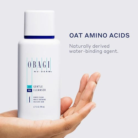 Obagi Nu-Derm Gentle Face Cleanser – Limpeza Facial Diária para Pele Normal a Seca, Remove Suavemente Sujeira, Oleosidade, Maquiagem e Impurezas, 200ml