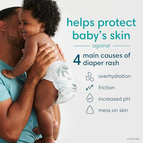 Fraldas Pampers Pure Protection Recém-Nascido – Tamanho 0, 76 Unidades, Fraldas Descartáveis Premium Hipoalergênicas para Bebês (Embalagem Pode Variar)