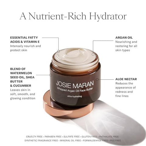 Whipped Argan Oil Face Butter – Creme Facial Anti-Envelhecimento com Óleo de Argan - Josie Maran