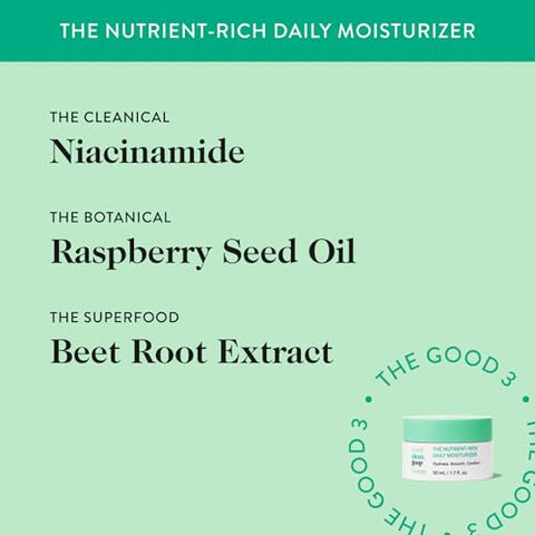 good.clean.goop - Hidratante Diário Good.Clean.Goop Beauty Rico em Nutrientes | Hidratante Facial para Pele Lisa | Niacinamida, Óleo de Semente de Framboesa | 50g