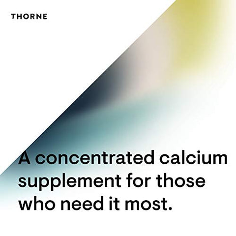 THORNE - Thorne Calcium – Cálcio Quelado para Absorção Aprimorada com DimaCal para Suporte à Densidade Óssea – 120 Cápsulas