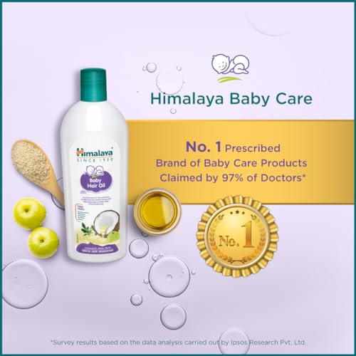 Óleo de Cabelo para Bebê Himalaya, 200ml – Nutrição e Cuidado para os Fios