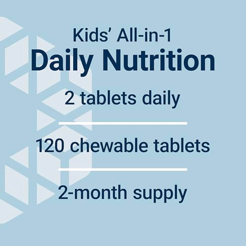 Children’s Formula Mix™ – Multivitamínico para Crianças, 18 Vitaminas e Minerais Essenciais, Sabor de Frutas Vermelhas sem Adição de Açúcar, Sem Glúten, Não-OGM, 120 Comprimidos Mastigáveis - Life Extension