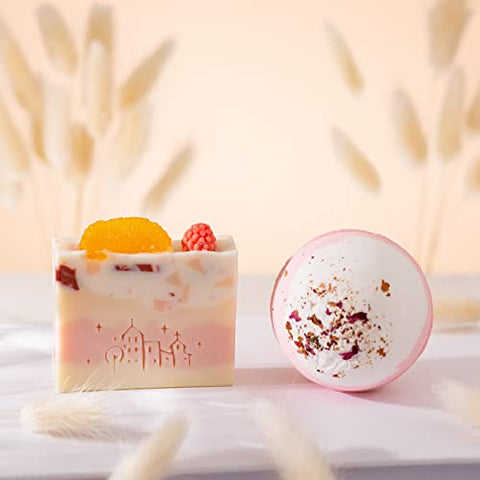 Uwingess - Presentes de Aniversário para Mulheres, Conjunto de Banho Relaxante Spa Feliz Ideias de Cestas de Presente para Ela, Mãe, Irmã, Amigas, Colega de Trabalho, Esposa, Namorada, Filha, Presentes Únicos para Mulheres que Possuem