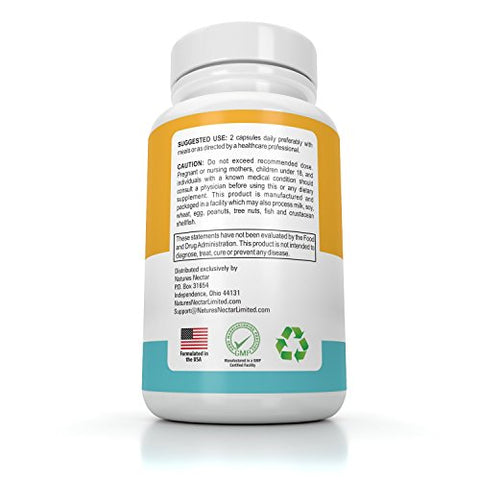 Nature's Nectar - Suplemento Alívio de Enxaqueca – Raiz de Butterbur Livre de PA, Riboflavina, Magnésio e Cápsulas de Tanaceto – A exclusiva combinação de Mind Ease para Prevenção de Enxaqueca Original