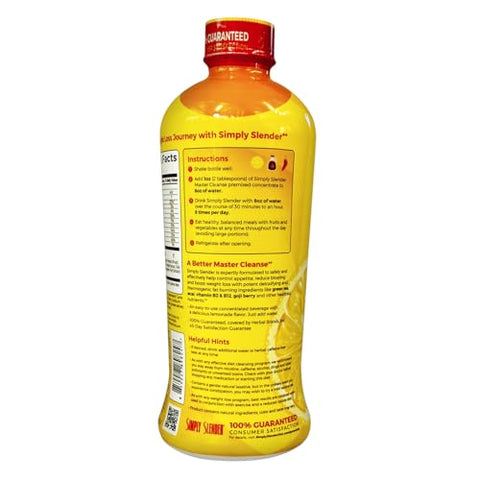 Simply Slender - Master Cleanse: Supressor de Apetite, Desintoxicação, Xarope de Bordo, Pimenta Caiena – Perda de Peso e Detox