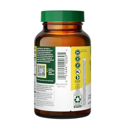 Multivitamínico Diário para Homens Acima de 40 anos, com Vitaminas B, D e Zinco, 60 comprimidos (60 porções) - MegaFood