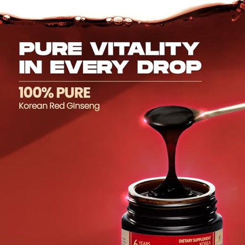 CheongKwanJang - Extrato de Ginseng Vermelho Coreano 50g | Chá de Ginseng, Suplemento de Saúde | Estimulante de Energia, Resistência, Circulação Sanguínea, Suporte Imunológico | 100% Extrato de Ginseng Vermelho Coreano | Vegano