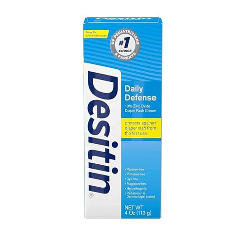 Comfort Axis - Desitin Creme para Assaduras Diárias com Óxido de Zinco 118 ml e 59 ml – Kit Promocional