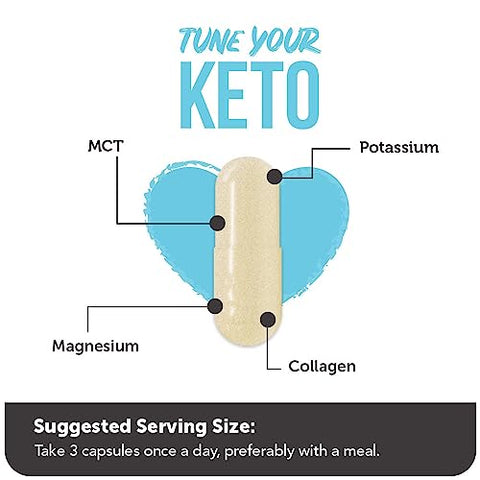 Tune Your Keto Multivitamin – Suporte Nutricional Específico para Keto com Magnésio, Potássio e MCT para Energia, Alívio de Cãibras e Otimização de Nutrientes – 90 Cápsulas - Vitamin Bounty