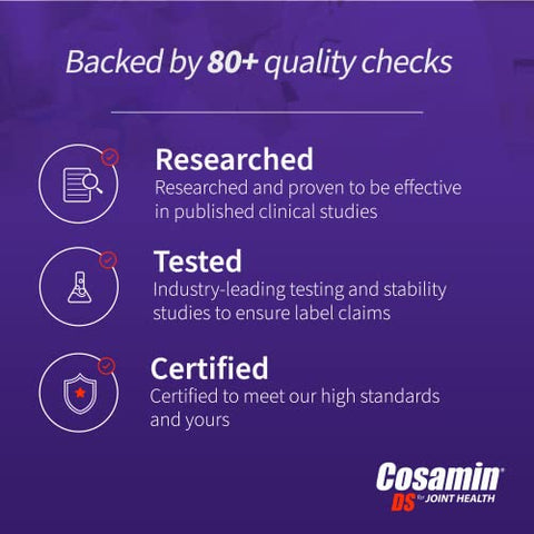 Nutramax Laboratories - Suplemento Nutramax Cosamin® DS para Saúde das Articulações com Glucosamina – Melhor Marca!