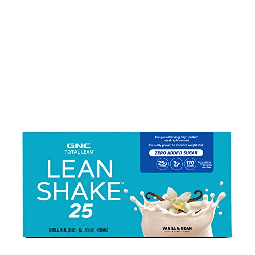Total Lean Lean Shake – 25g de Proteína em apenas 170 Calorias, Baunilha – 12 porções - GNC