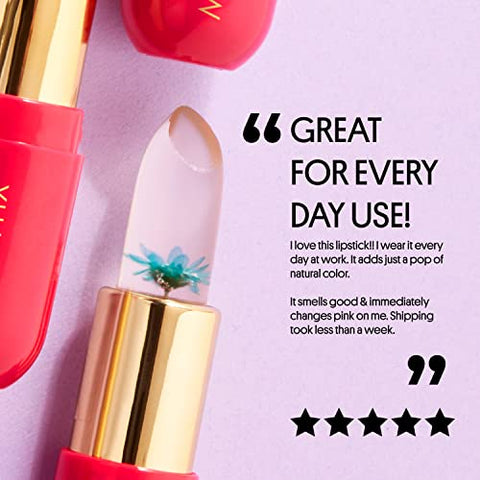 Flower Balm – Bálsamo Labial pH, Batom que Muda de Cor e Bálsamo Labial Tingido, Vegano – 10g - Winky Lux