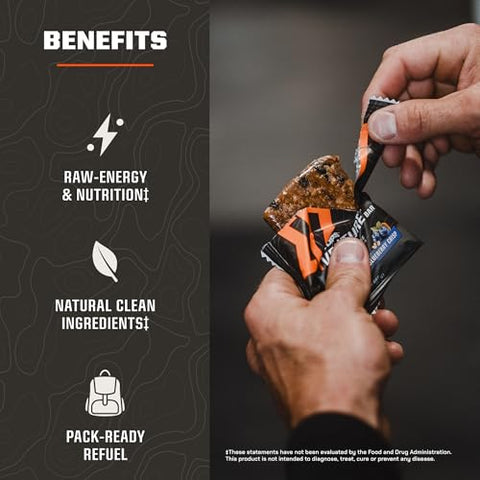 Venture Bar | Barra Energética Blueberry Crisp | 10g Proteína Sem Glúten Rica em Nutrientes à Base de Amendoim | 10 Barras por Caixa - MTN OPS