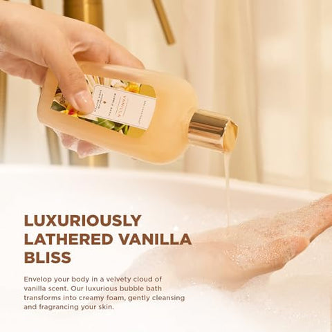 spa luxetique - Spa Luxetique Cestas de Presente para Mulheres, 15 Pcs Presentes de Spa de Baunilha para Mulheres, Presentes para Mulheres com Banho de Espuma, Sal de Banho, Bombas de Banho Presentes de Aniversário para Mulher com Bolsa, Spa