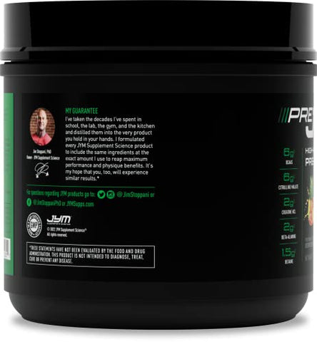 JYM Supplement Science - Pré-treino em pó Pineapple Strawberry Pre JYM para homens – 300g