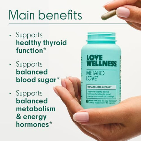 Metabolove – Impulsionador de Metabolismo | Controla Desejos Alimentares para Apoio ao Peso Saudável - Love Wellness
