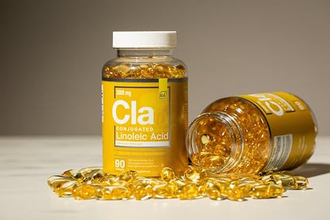 CLA de Óleo de Cártamo – 2400 mg de Ácido Linoleico Conjugado | Essential Elements – 90 Softgels