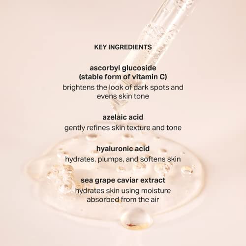 Serum Vitamina C Glow com Ácido Azelaico e Caviar de Uva Marinha para Pele Radiante e Uniforme, 30ml - Cocokind