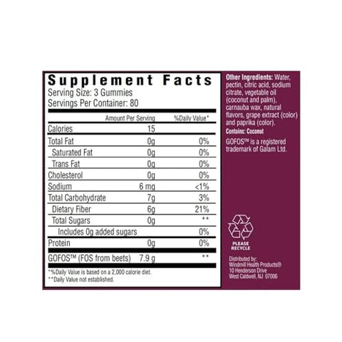 Generic - Exquisite Fiber Gummies para Saúde Digestiva, 240 Unidades, Sem Açúcar – Marca em Destaque