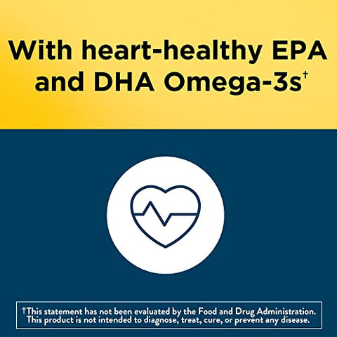 Multivitamínico para Homens com Ômega-3, Vitaminas Masculinas para Suporte Nutricional Diário, Multivitamínico para Homens, 150 Gomas de Vitaminas e Minerais, Suprimento de 75 Dias - Nature Made