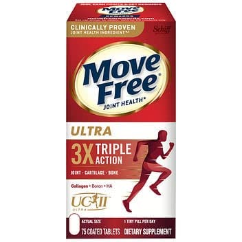 DO MY BEST - Move-Free Ultra Triple Action – Suplemento Articular 75 Comprimidos (Pacote com 2) | Marca em Destaque