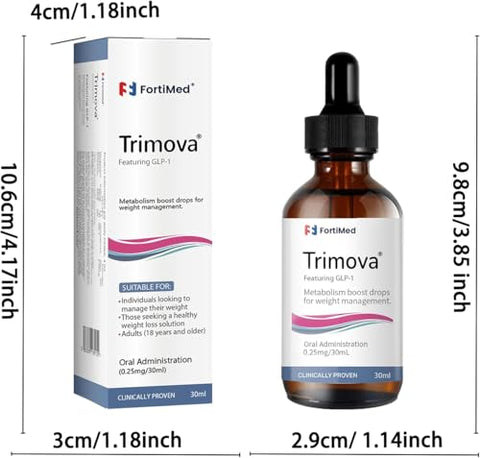 Generic - Trimova Gotas Naturais para Acelerar o Metabolismo – Suplemento para Homens e Mulheres (30 ml – Embalagem com 1 unidade)